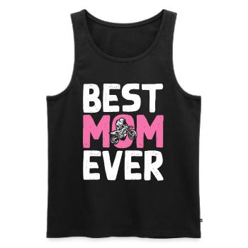 Dirt Bike Biker Best Mother Ever - Men's Premium Organic Tank Top - black - Front - Michal (187cm)