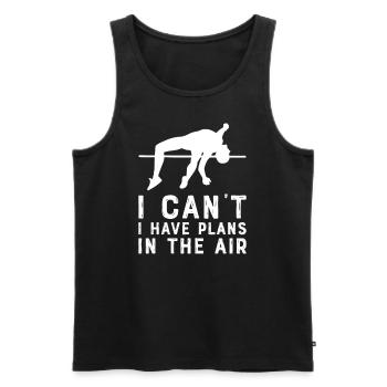 Pole vault High jump Athletics Decathlon - Men's Premium Organic Tank Top - black - Front - Michal (187cm)