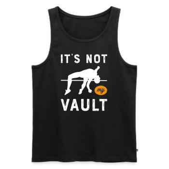 Pole vault High jump Athletics Decathlon - Men's Premium Organic Tank Top - black - Front - Michal (187cm)