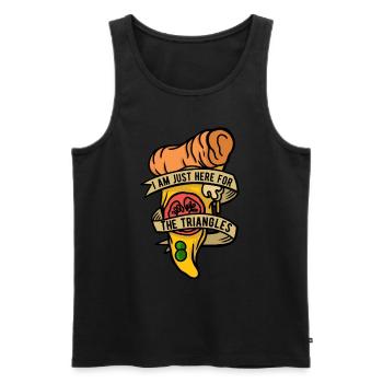 Pizzabäcker Pizzaiolo - Männer Premium Bio Tank Top - Schwarz - Vorne - AI Model Male 178 light (178cm)