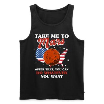 Astronom Astrologen Planeten - Männer Premium Bio Tank Top - Schwarz - Vorne - Michal (187cm)