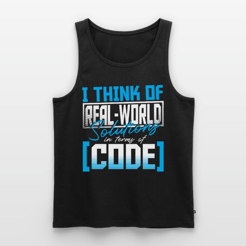 Javascript Software Developer Men's Premium Organic Tank Top