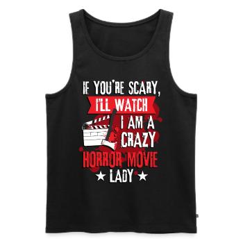 Horror Movies Halloween Movie Lovers - Men's Premium Organic Tank Top - black - Front - AI Model Male 178 light (178cm)