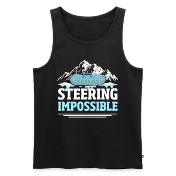 Snow Tubing Ice Tube - Men's Premium Organic Tank Top - black - Front - Michal (187cm)