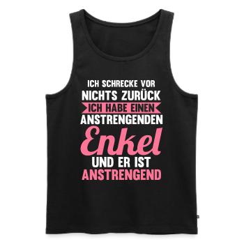 Großmutter Großmama Omi Oma - Männer Premium Bio Tank Top - Schwarz - Vorne - Michal (187cm)