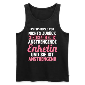 Großmutter Großmama Omi Oma - Männer Premium Bio Tank Top - Schwarz - Vorne - Michal (187cm)