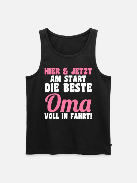 Großmutter Großmama Omi Oma - Männer Premium Bio Tank Top - Schwarz