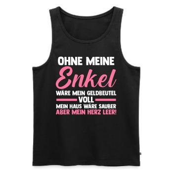 Großmutter Großmama Omi Oma - Männer Premium Bio Tank Top - Schwarz - Vorne - AI Model Male 178 light (178cm)