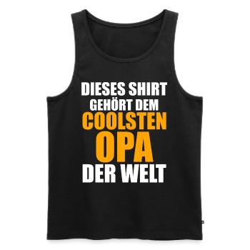 Großvater Großpapa Opi Opa - Männer Premium Bio Tank Top - Schwarz - Vorne - AI Model Male 178 light (178cm)