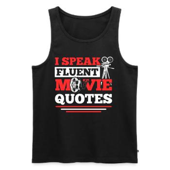 Lover Cinematography Cinema Film Critic Fi - Men's Premium Organic Tank Top - black - Front - AI Model Male 178 light (178cm)