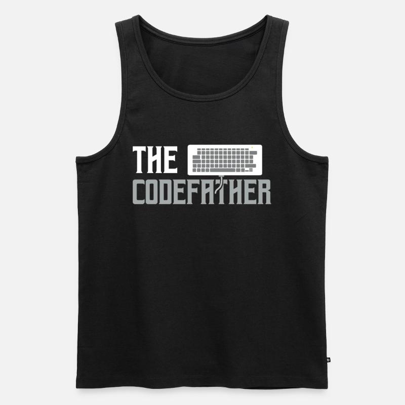 Software Programming Developer - Men's Premium Organic Tank Top - black