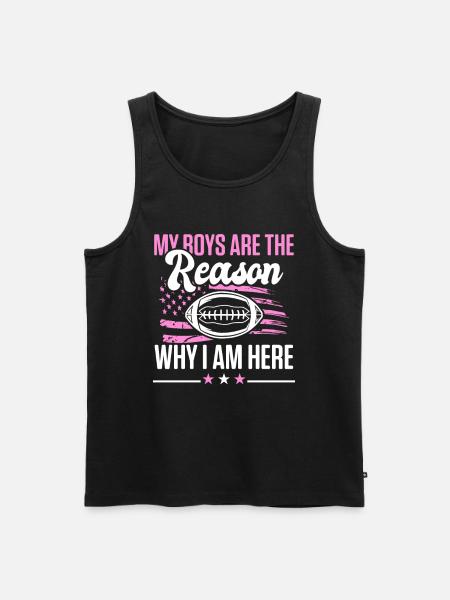Mom Football - Men's Premium Organic Tank Top - black