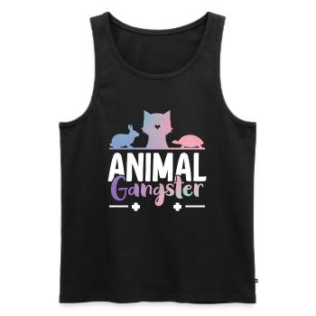 Tierärztin Tierarzt Tierschutz - Männer Premium Bio Tank Top - Schwarz - Vorne - AI Model Male 178 light (178cm)