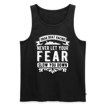 Drag Boat Racer - Männer Premium Bio Tank Top - Schwarz - Vorne - Michal (187cm)