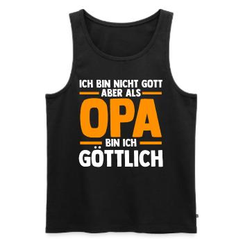Großvater Großpapa Opi Opa - Männer Premium Bio Tank Top - Schwarz - Vorne - AI Model Male 178 light (178cm)