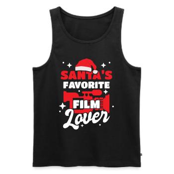 Lover Film lover Cinephile Cinematography - Men's Premium Organic Tank Top - black - Front - AI Model Male 178 light (178cm)