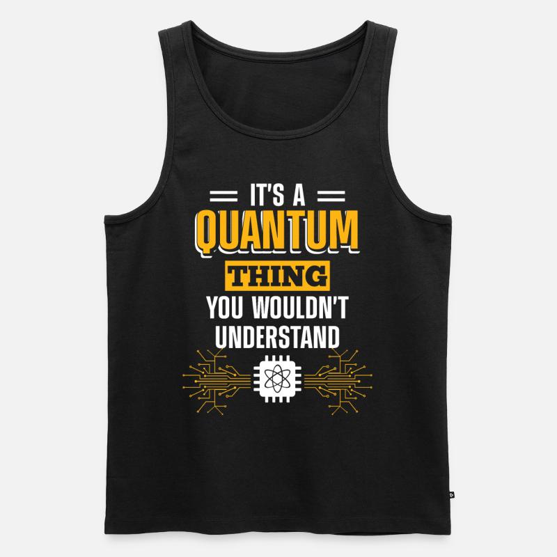 Quantencomputerphysik - Männer Premium Bio Tank Top - Schwarz
