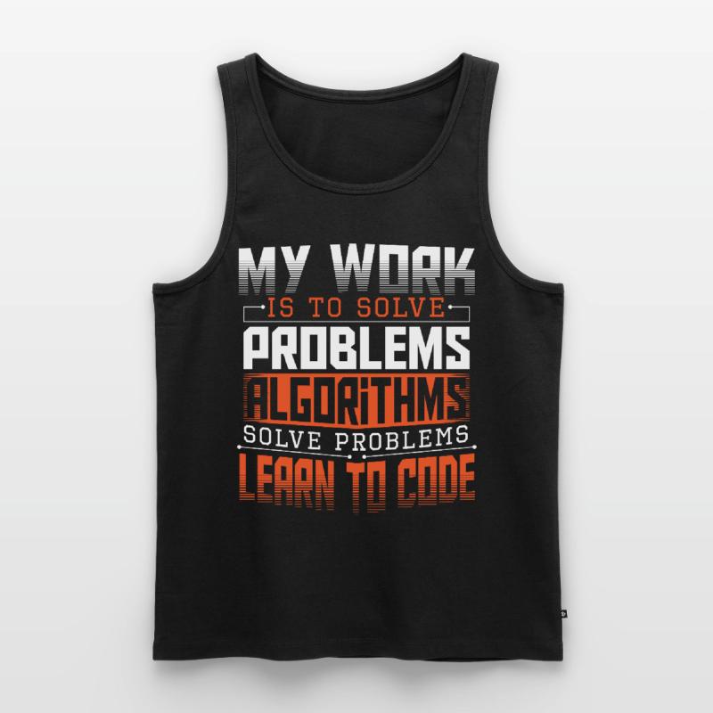 HTML Computer Engineer Hacker Men's Premium Organic Tank Top