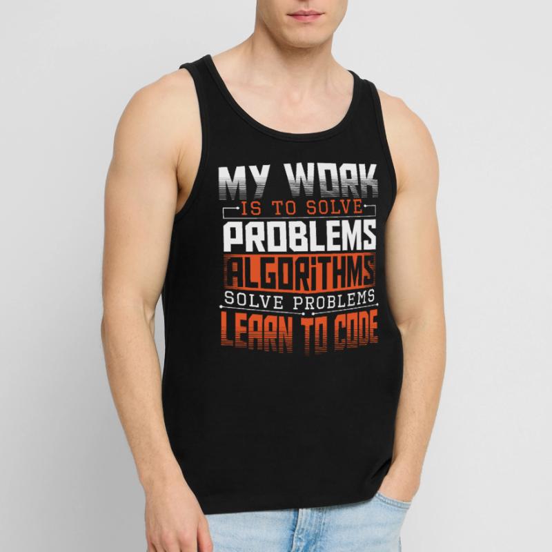 HTML Computer Engineer Hacker Men's Premium Organic Tank Top