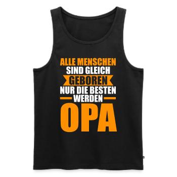 Großvater Großpapa Opi Opa - Männer Premium Bio Tank Top - Schwarz - Vorne - AI Model Male 178 light (178cm)