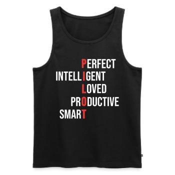 Pilot Airplane Captain Aviation Gift - Men's Premium Organic Tank Top - black - Front - Michal (187cm)