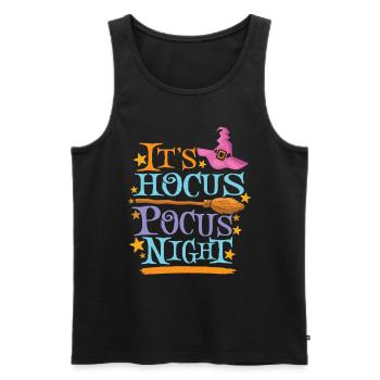 Its Hocus Pokus Night Halloween - Männer Premium Bio Tank Top - Schwarz - Vorne - Michal (187cm)