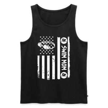 Schwimmer Schwimmen Spruch - Männer Premium Bio Tank Top - Schwarz - Vorne - Michal (187cm)
