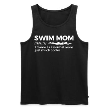Schwimmer Schwimmen Spruch - Männer Premium Bio Tank Top - Schwarz - Vorne - Michal (187cm)