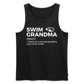 Schwimmer Schwimmen Spruch - Männer Premium Bio Tank Top - Schwarz - Vorne - Michal (187cm)