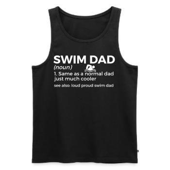 Schwimmer Schwimmen Spruch - Männer Premium Bio Tank Top - Schwarz - Vorne - Michal (187cm)