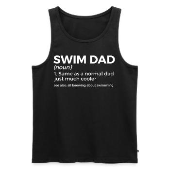 Schwimmer Schwimmen Spruch - Männer Premium Bio Tank Top - Schwarz - Vorne - Michal (187cm)