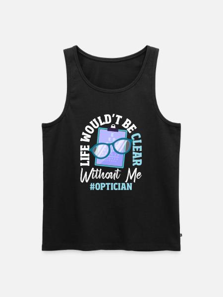 Optometry Optician - Men's Premium Organic Tank Top - black