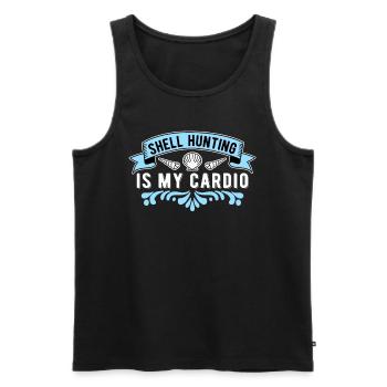 Muschelsammler Muscheln Shell Hunting Cardio - Männer Premium Bio Tank Top - Schwarz - Vorne - AI Model Male 178 light (178cm)