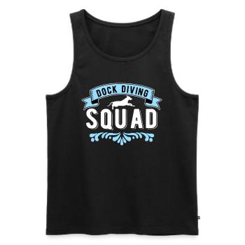 Dock Diving Squad - Men's Premium Organic Tank Top - black - Front - AI Model Male 178 light (178cm)