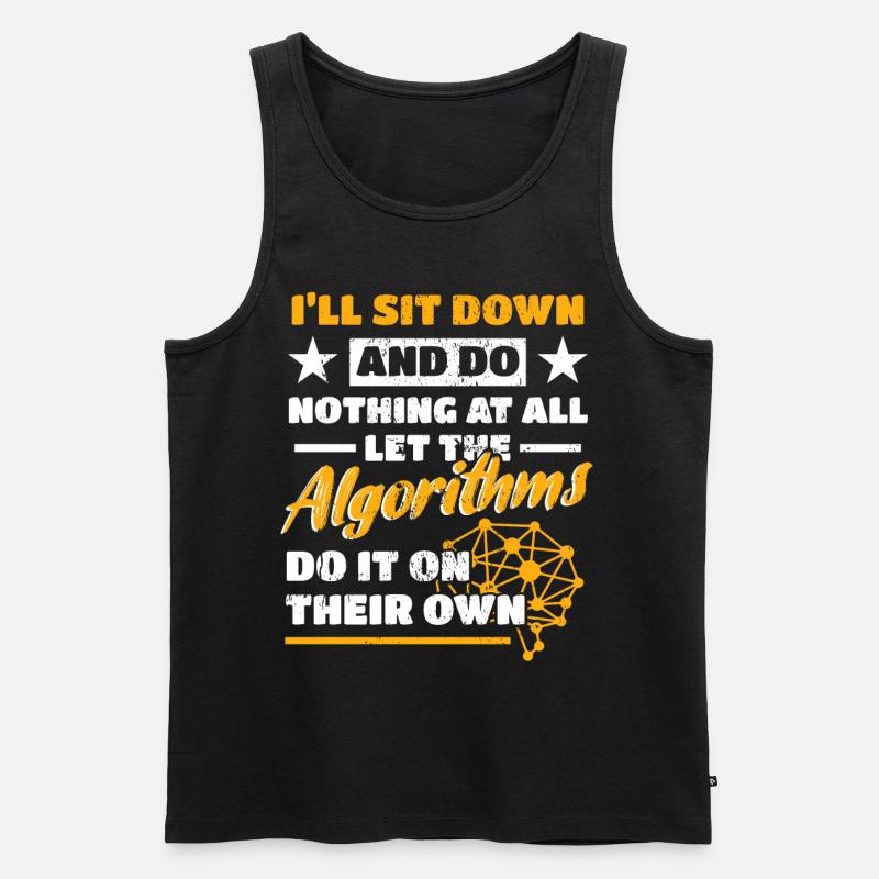 Algorithmen Computerprogrammierer Roboteringenieur - Männer Premium Bio Tank Top - Schwarz