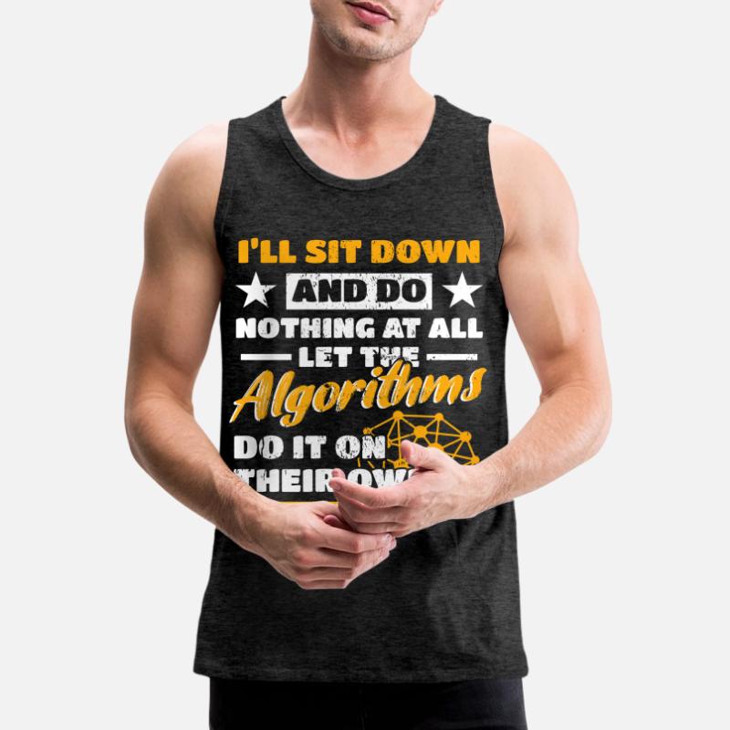 Algorithms Computer Programmer Robot Engineer Men's Premium Organic Tank Top