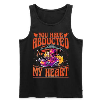 You have abducted my Heart Alien - Männer Premium Bio Tank Top - Schwarz - Vorne - AI Model Male 178 light (178cm)
