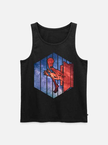 Alien - Männer Premium Bio Tank Top - Schwarz