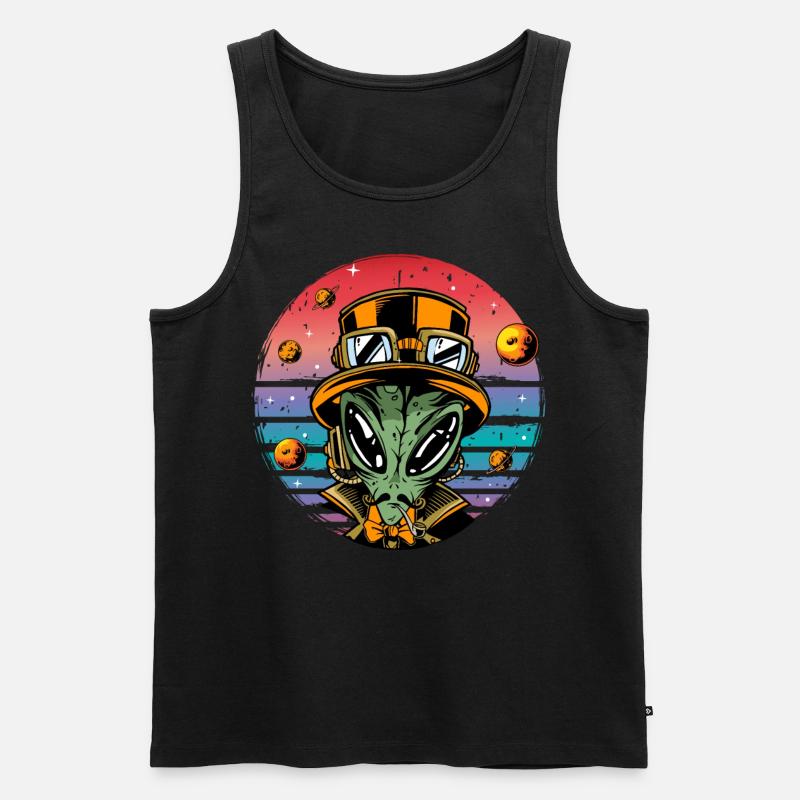 Alien - Männer Premium Bio Tank Top - Schwarz