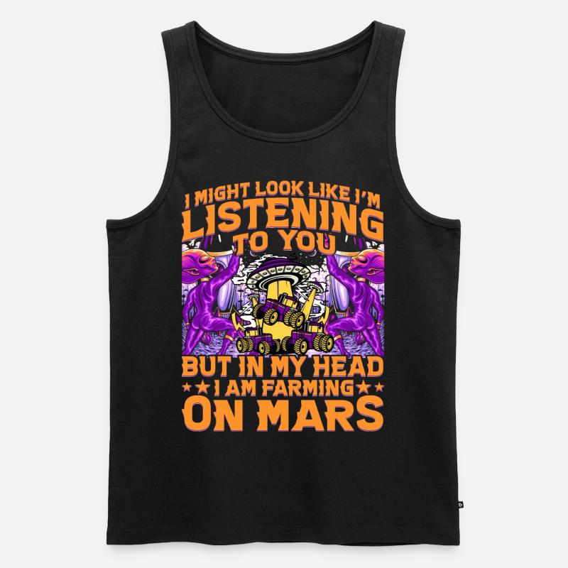 Alien Lustige Sprüche - Männer Premium Bio Tank Top - Schwarz