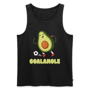 Avocado Goalamole - Men's Premium Organic Tank Top - black - Front - Michal (187cm)