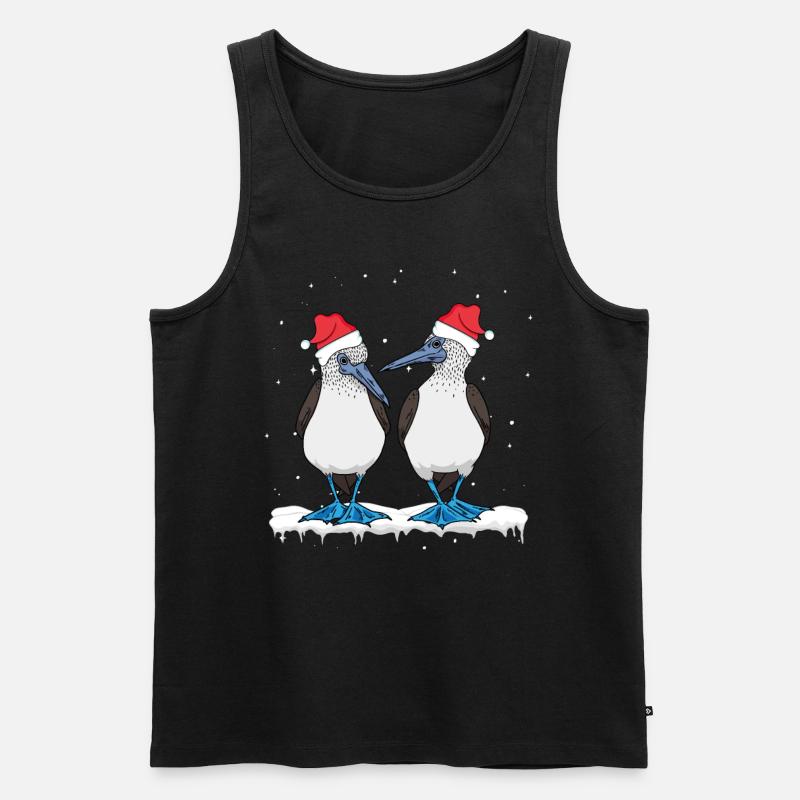 Seevögel Blaufußtölpel - Männer Premium Bio Tank Top - Schwarz