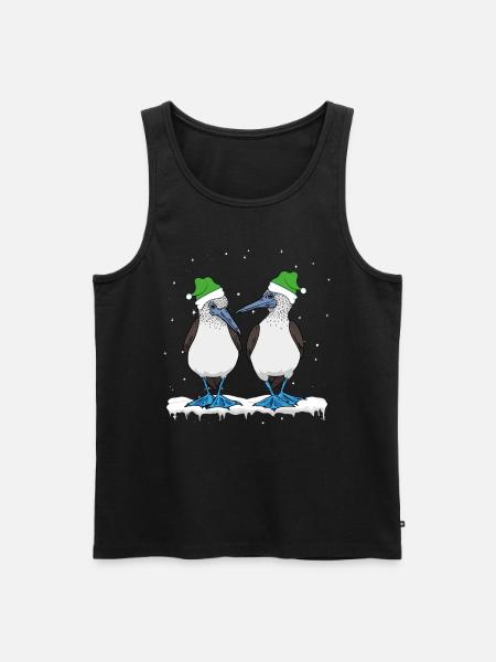 Seabirds Blue-footed Christmas - Men's Premium Organic Tank Top - black