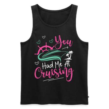 Croisière Vacances Fille que Vous aviez - Débardeur bio Premium Homme - noir - Devant - Michal (187cm)