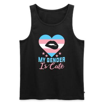 Bisexell Transgender Pride Day LGBT - Männer Premium Bio Tank Top - Schwarz - Vorne - Michal (187cm)