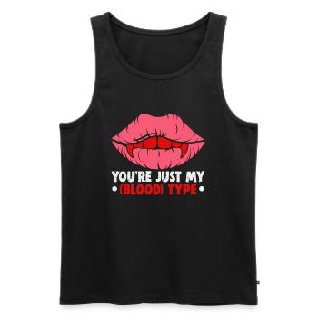 Halloween design for the Halloween party - Men's Premium Organic Tank Top - black - Front - AI Model Male 178 light (178cm)