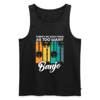 Viele - Männer Premium Bio Tank Top - Schwarz - Vorne - AI Model Male 178 light (178cm)