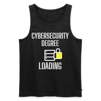 Cybersecurity - IT-Sicherheit Informatiker - Männer Premium Bio Tank Top - Schwarz - Vorne - AI Model Male 178 light (178cm)