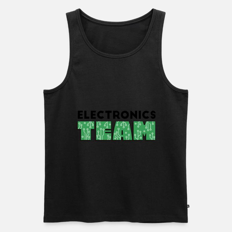 Programmierer - electronics TEAM - Männer Premium Bio Tank Top - Schwarz