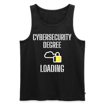 Cybersecurity - IT-Sicherheit Informatiker - Männer Premium Bio Tank Top - Schwarz - Vorne - AI Model Male 178 light (178cm)